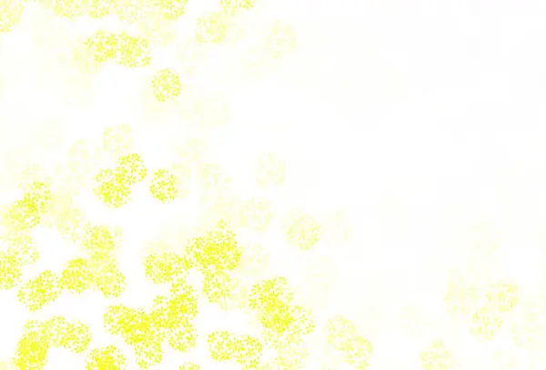 葉が付いた薄黄色のベクトルドアテンプレート 抽象的なテンプレート上のドドルで装飾的なイラスト ブランドブックの新しいテンプレート — ストックベクタ