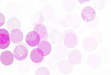 Açık Mor, diskli pembe vektör dokusu. Doğa tarzında renkli baloncuklu soyut illüstrasyon. İş ilanınız için tasarım.