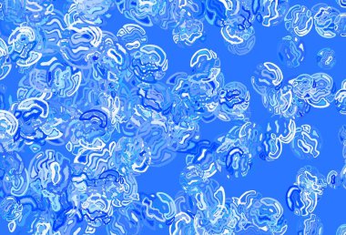 Soyut biçimlerde hafif BLUE vektör dokusu. Renkli rastgele şekillerle modern soyut illüstrasyon. İşiniz için en iyi akıllı tasarım.