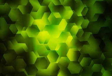 Koyu yeşil vektör çokgen arkaplan. Çokgen şekilli bir örnek. Dizaynınız için üçgen desen.