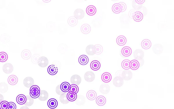 Viola Chiaro Texture Vettoriale Rosa Con Dischi Bella Illustrazione Colori — Vettoriale Stock