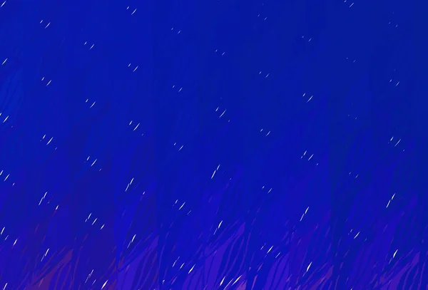 Bleu Clair Motif Vectoriel Jaune Avec Lignes Courbes Illustration Colorée — Image vectorielle
