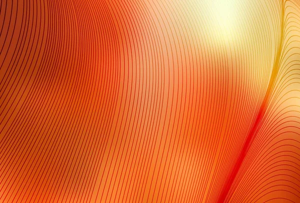 曲線を持つライトレッド イエローベクトルパターン カラフルなライン 形状を持つサンプル 携帯電話画面の背景 — ストックベクタ
