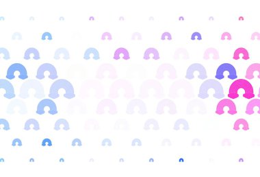 Açık mavi, gökkuşaklı kırmızı vektör dokusu, bulutlar. Gradyan gökkuşağı şekilli soyut çizimler. En iyi tasarım mutlu olaylar.