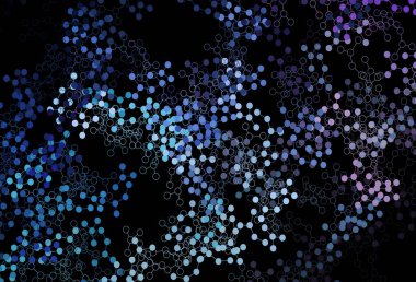 Koyu Pembe, Mavi vektör arkaplan ve yapay zeka verileri. Yapay zeka bağlantılarıyla basit bir şekilde renkli tasarım. Siber yeniliklerin tasviri için tasarım.