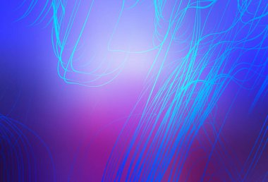 Açık mavi, kırmızı vektör bulanık şablon. Gradyan tasarımlı, soyut, ışıltılı çizimler. Tasarımlar için arka plan.