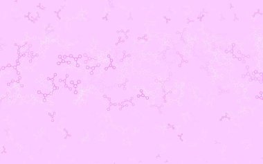 Açık Mor, Pembe vektör deseni ve yapay zeka ağı. Yapay zekanın bağlantı ve noktalarıyla soyut illüstrasyon. Teklif verilerinin tanıtımı için akıllı tasarım.