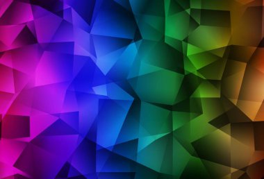 Karanlık çok renkli vektör soyut mozaik desen. Origami tarzında gradyan ile geometrik çizim. Pankartın için tamamen yeni bir şablon.