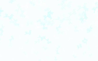 Açık yeşil vektör dallarla yapılan doğal sanat çalışması. Yapraklar ve dallarla karalama tarzında renkli çizimler. Çocuk kitapları için renkli desen.