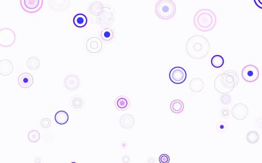 Baloncuklu açık mor vektör arkaplanı. Doğa tarzında renkli baloncuklu soyut illüstrasyon. Duvar kağıtlarının dokusu için desen.