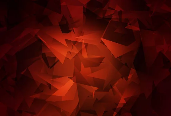 Темно Червоний Векторний Багатокутник Абстрактне Компонування Геометрична Ілюстрація Стилі Орігамі — стоковий вектор