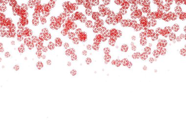 Açık pembe vektör çizim desenli yapraklar. Yapraklar ve karalamalar ile soyut çizimler. Web sitesi yöneticileri ve tasarımları için desen.