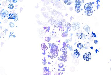 Soyut biçimlerde hafif BLUE vektör dokusu. Modern tarzda değişen renkli kaotik formlar. Kartvizitiniz için modern tasarım.