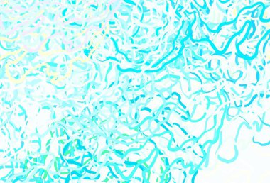 Açık mavi, küreli sarı vektör deseni, çizgiler. Çemberler, soyut arka planda renkli gradyan çizgileri. İş ilanınız için tasarım.