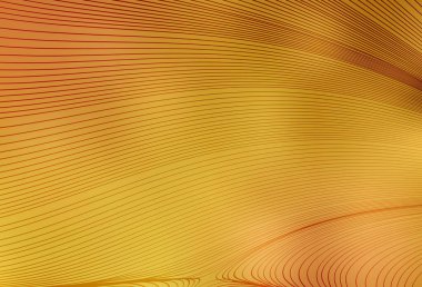 Bükülmüş çizgileri olan hafif turuncu vektör arkaplanı. Eğri şekilli yepyeni renkli bir tasvir. Marka kitabı için şık bir desen.