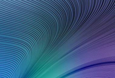 Açık Pembe, bükülmüş çizgileri olan mavi vektör şablonu. Eğri şekilli yepyeni renkli bir tasvir. Web siteniz için soyut tasarım.