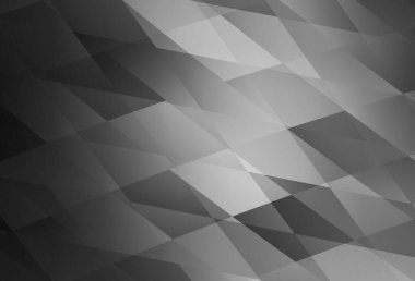 Açık gri vektör deseni kare biçiminde. Dikdörtgenli soyut gradyan çizimi. İş ilanları, broşürler, broşürler için desen