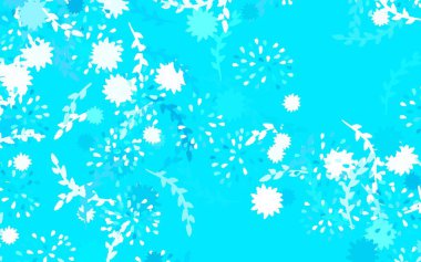 Açık yeşil vektör zarif duvar kâğıdı, çiçekli, güllü. Çiçeklerle karalama tarzında renkli çizimler. İşiniz için yeni tasarım.