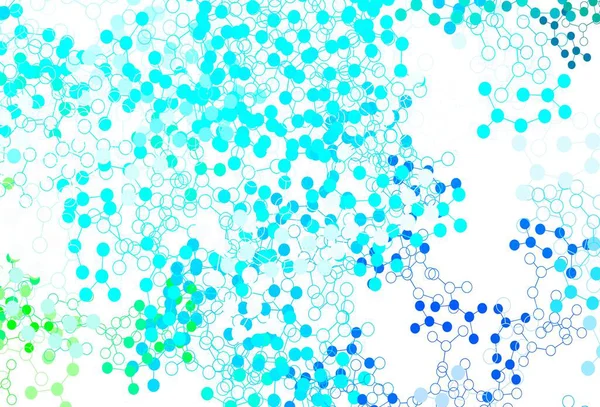 Light Blue Green Vector Pattern Artificial Intelligence Network Shining Illustration — Stock Vector