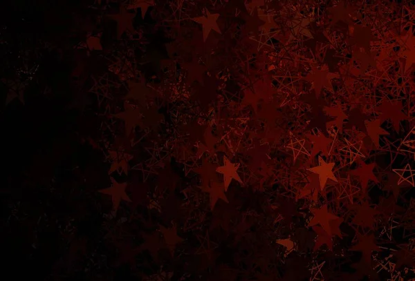 Темно Коричневая Векторная Текстура Цветными Снежинками Звездами Красочный Декоративный Дизайн — стоковый вектор