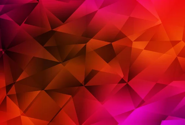 Licht Roze Rode Vector Polygon Abstracte Achtergrond Schitterende Veelhoekige Illustratie — Stockvector