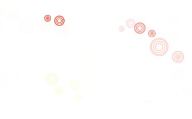 Kabarcıklı açık kırmızı vektör arka planı. Soyut arka planda bulanık kabarcıklar ve renkli gradyan. Duvar kağıtlarının dokusu için desen.