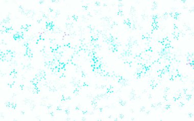 Açık mavi, yapay zeka yapısına sahip yeşil vektör şablonu. Parlak renkli bir illüstrasyon ve yapay zekanın gerçek yapısı. Poster ve teknoloji sembolü.