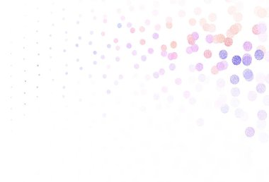 Açık mavi, daireli kırmızı vektör şablonu. Soyut arka planda bulanık kabarcıklar ve renkli gradyan. Marka kitabınız için yeni şablon.