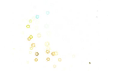 Açık yeşil, diskli sarı vektör dokusu. Doğa tarzında renkli baloncuklu soyut illüstrasyon. İş ilanınız için tasarım.