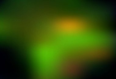 Koyu yeşil, sarı vektör soyut bulanık düzen. Yaratıcı illüstrasyon, yarım tonlu ve eğimli. İşiniz için yeni tasarım.