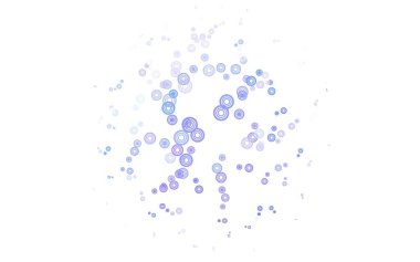 Noktalı hafif Mavili vektör arkaplanı. Doğa tarzında bulanık halkaları olan güzel renkli çizimler. İş ilanınız için tasarım.