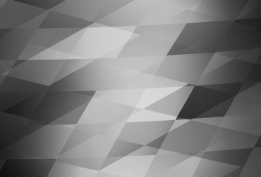 Dikdörtgenli açık gri vektör arkaplanı. Dikdörtgenli soyut gradyan çizimi. İş ilanları, broşürler, broşürler için desen