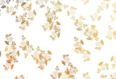 Rastgele şekilli hafif turuncu vektör deseni. Rastgele şekillerle soyut tarzda dekoratif tasarım. Bir cep telefonu için arka plan.