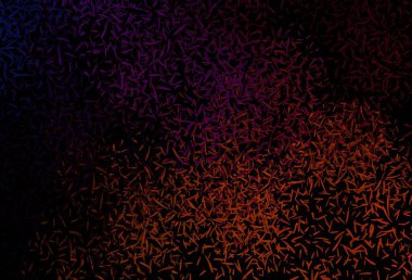 Koyu pembe, tekrarlanan çubuklu sarı vektör şablonu. Keskin çizgili parlak renkli çizimler. Reklam, kitapçıklar, broşürler için desen.