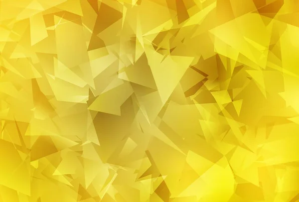 Шаблон Светло Жёлтых Векторных Треугольников Современная Абстрактная Иллюстрация Треугольниками Новая — стоковый вектор