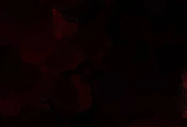 Темно Красный Вектор Элегантный Узор Листьями Блестящие Абстрактные Иллюстрации Каракулями — стоковый вектор