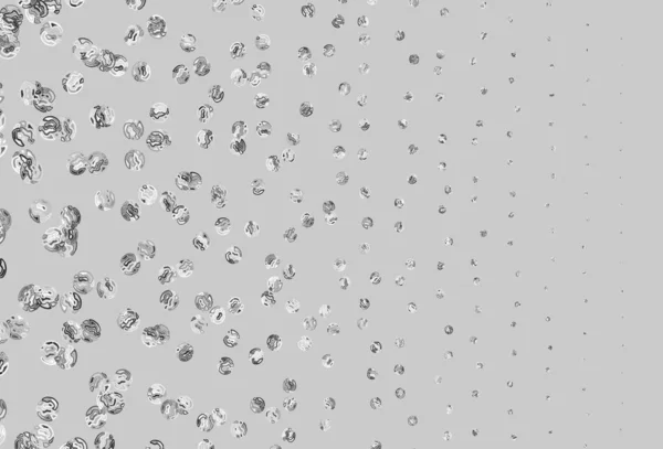 Textura Vectorial Gris Claro Con Discos Ilustración Abstracta Con Burbujas — Archivo Imágenes Vectoriales