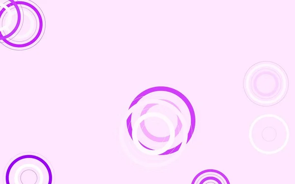 Light Purple Vektor Hintergrund Mit Blasen Abstrakte Illustration Mit Farbigen — Stockvektor