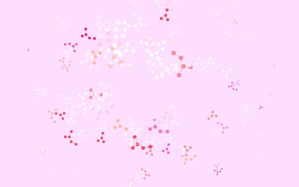 Light Pink Žluté Vektorové Pozadí Formami Umělé Inteligence Zářící Barevná — Stockový vektor