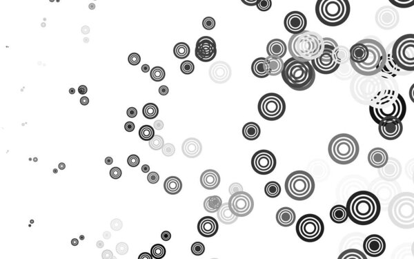 Светло-серый векторный рисунок со сферами. Размытый декоративный дизайн в абстрактном стиле с пузырьками. Новый шаблон для Вашей книги брендов.