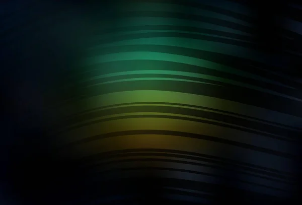 Mörkblå Grön Vektor Abstrakt Suddig Bakgrund Helt Färgad Illustration Suddig — Stock vektor