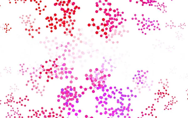 Rose Clair Fond Vectoriel Rouge Avec Des Formes Intelligence Artificielle — Image vectorielle