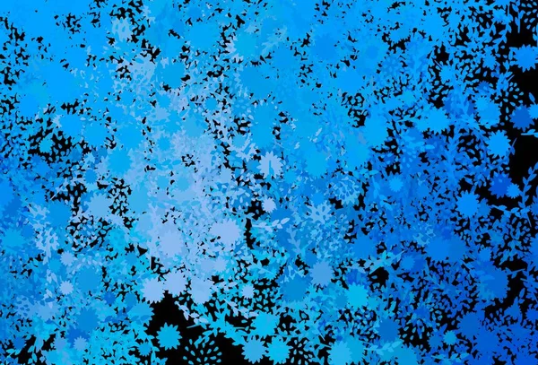 Темно Синий Векторный Узор Случайными Формами Иллюстрация Красочными Градиентными Формами — стоковый вектор
