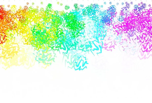 Светлый Многоцветный Векторный Фон Мокрыми Линиями Современная Абстрактная Градиентная Иллюстрация — стоковый вектор