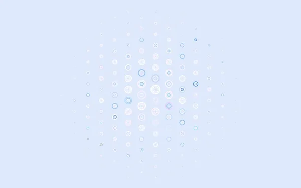 Light Pink Blue Vector Layout Circle Shapes Beautiful Colored Illustration — Stock Vector