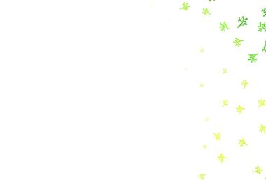 Açık yeşil, sarı vektör doğal Sakura çizimi. Beyaz arka planda eskiz karalamalar. İşiniz için yeni tasarım.