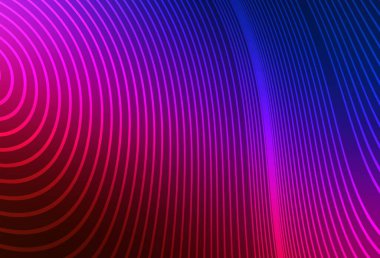Lacivert, eğri çizgileri olan kırmızı vektör arkaplanı. Değişken çizgileri olan renkli geometrik örnek. Marka kitabı için şık bir desen.