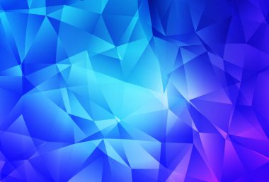 Açık Pembe, mavi vektör üçgen çizim. Zarif üçgenleri olan soyut çizimler. Marka kitabınız için yeni şablon.