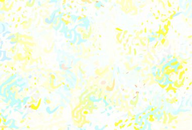 Rastgele biçimlerde ışık çok renkli vektör deseni. Renkli rastgele şekillerle modern soyut illüstrasyon. İşiniz için en iyi akıllı tasarım.