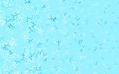 Yapay zeka ağı ile hafif BLUE vektör deseni. Soyut şablondaki yapay zeka şekilleriyle parlayan illüstrasyon. Teklif verilerinin tanıtımı için akıllı tasarım.